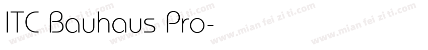 ITC Bauhaus Pro字体转换